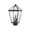 Z-Lite Talbot 3 Light Outdoor Post Mount Fixture, Oil Rubbed Bronze And Seedy 579PHBS-ORB - alternate 2